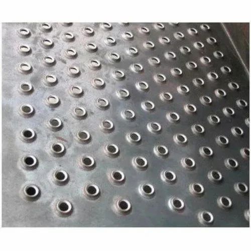 Embossed perforated sheet